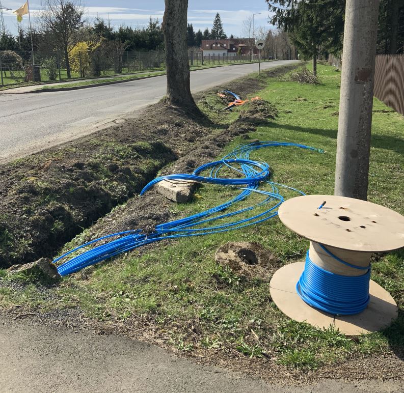 Glasfaser-Verlegung Abaschin